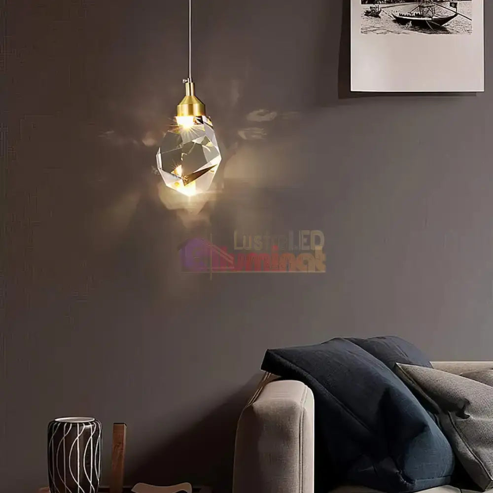 Pendul LED Cristal Drops lustreled.ro