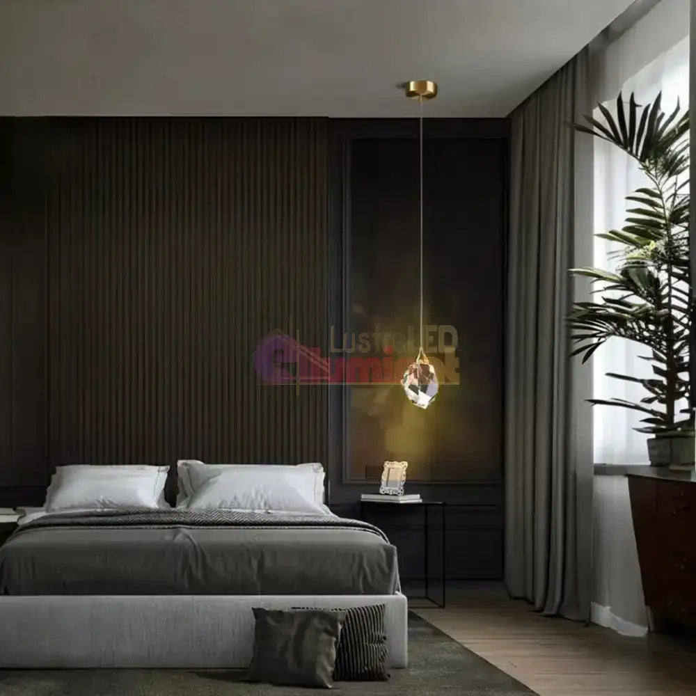 Pendul LED Cristal Drops lustreled.ro