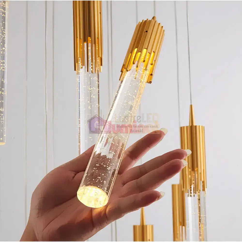 Pendul LED Cristal Nuvella lustreled.ro