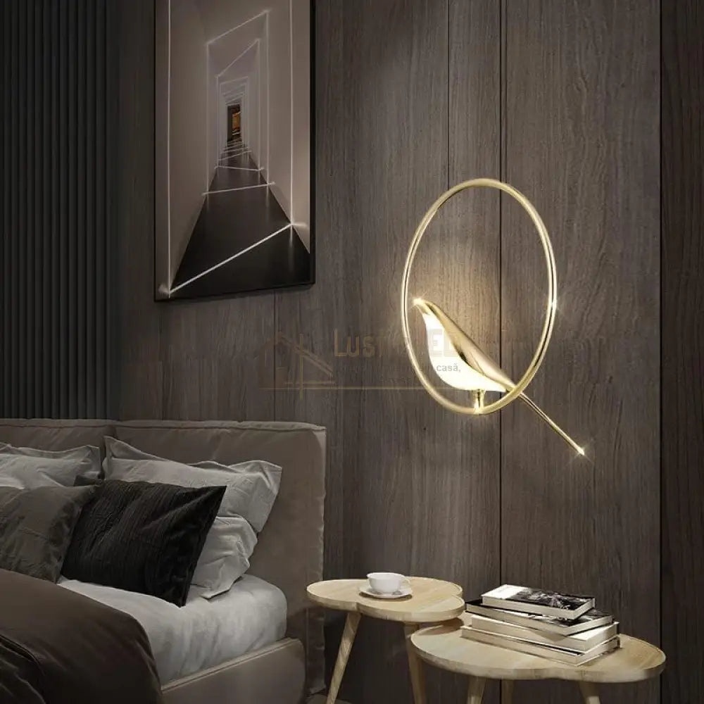 Pendul Led Luxury Golden Swallow Lighting Fixtures