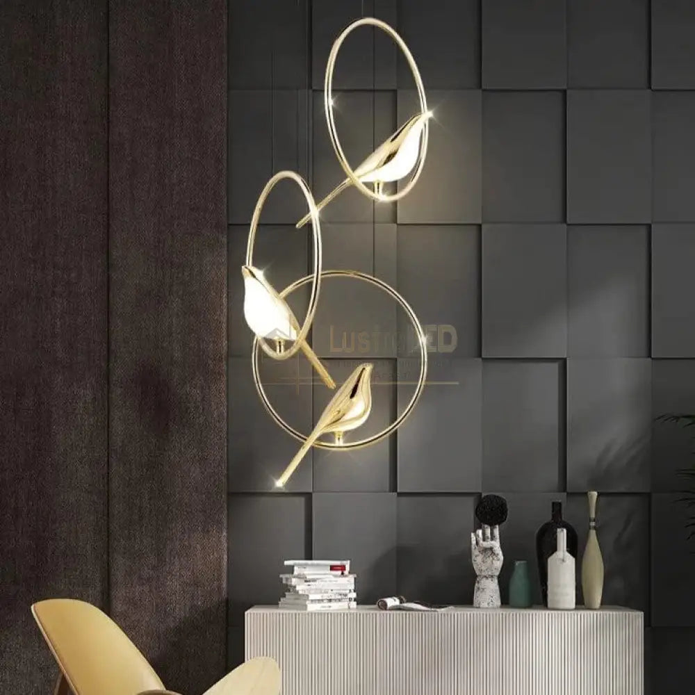 Pendul Led Luxury Golden Swallow Lighting Fixtures