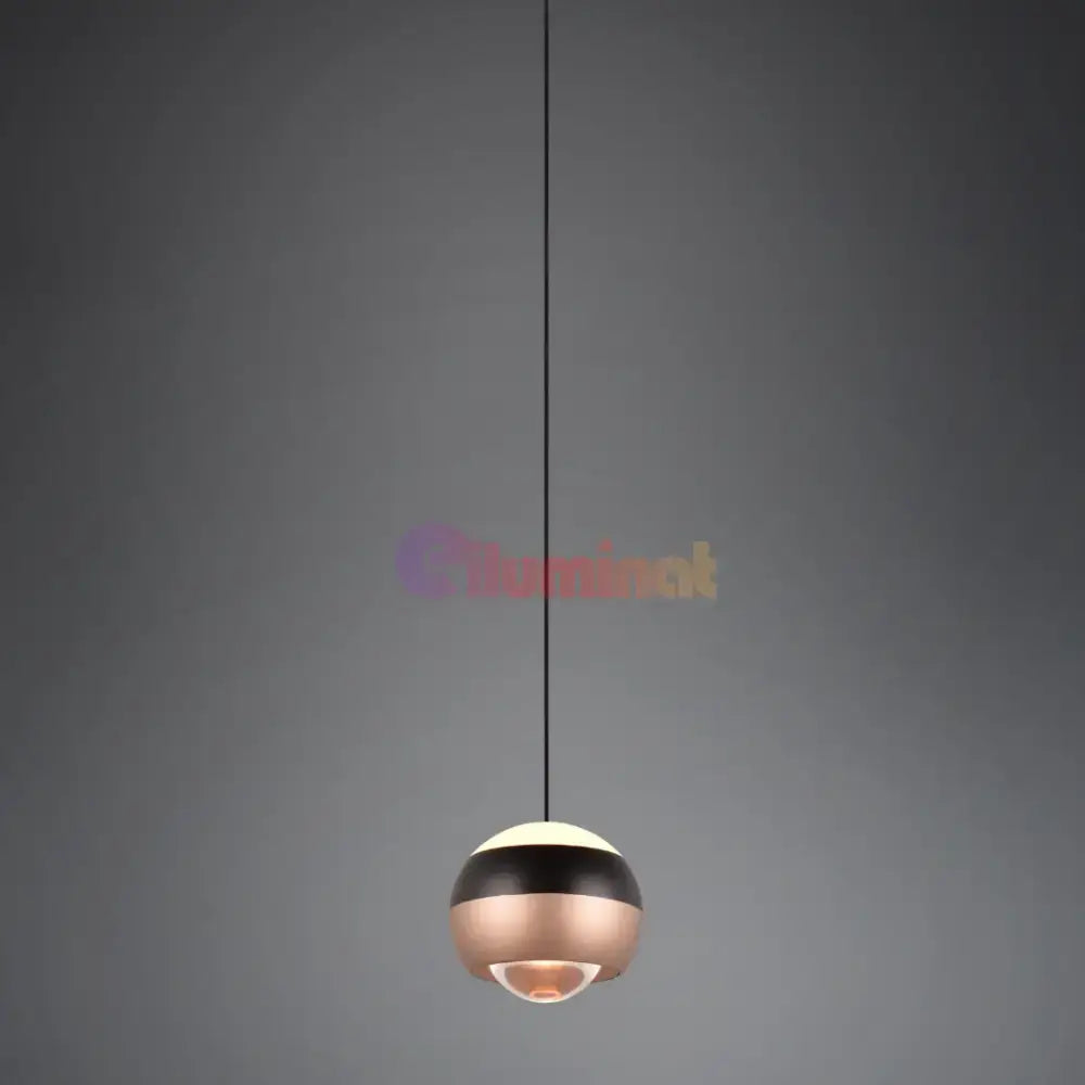 Pendul LED Orbit Pull Down 3 lumini din buton, Dimabil lustreled.ro