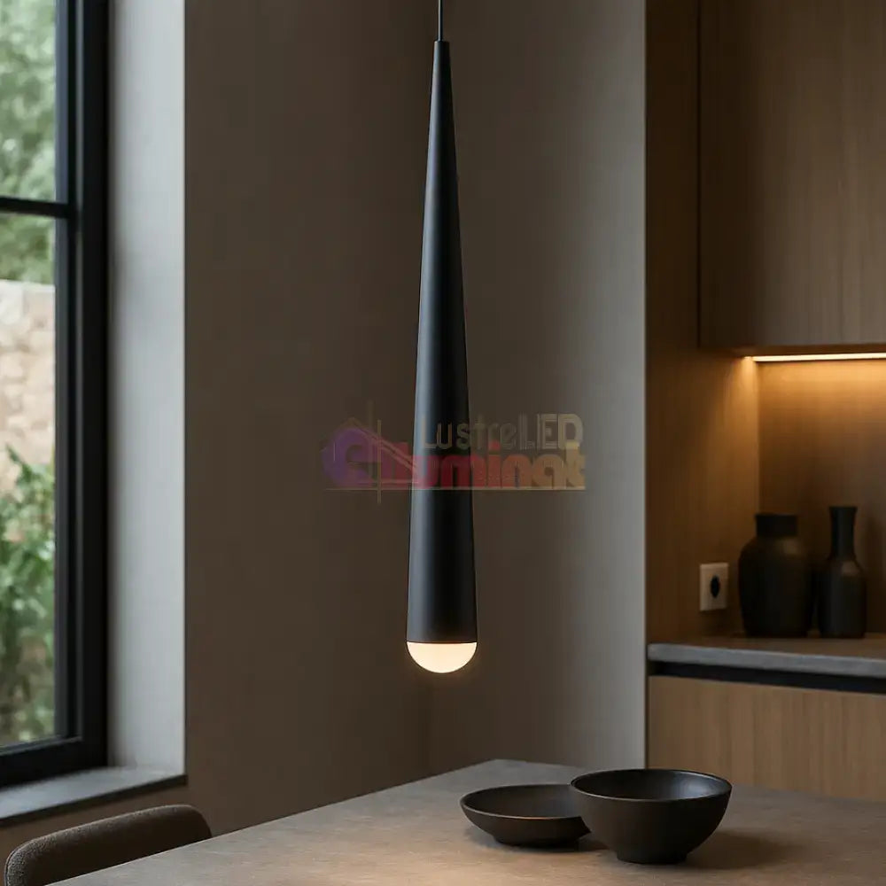 Pendul LED CALA Black lustreled.ro