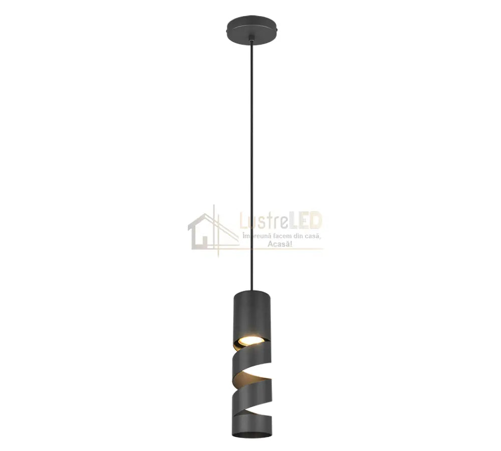 Pendul LED STREAM Black 1xGU10 NEAGRA / LUXURY Lighting Fixtures