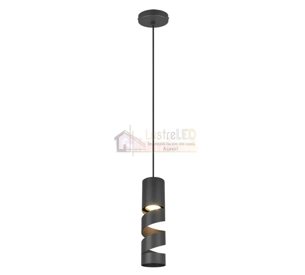 Pendul LED STREAM Black 1xGU10 NEAGRA / LUXURY Lighting Fixtures
