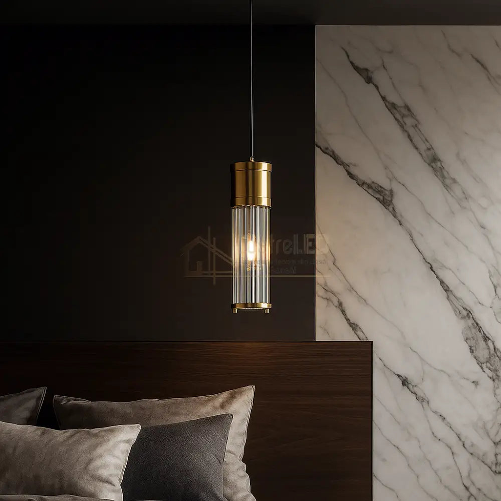 Pendul LEXA 1xE14 Gold AURIE Lighting Fixtures