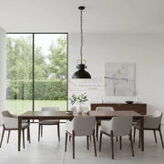 Pendul LUBENHAM Black & Brown 1xE27 Eglo Ø30CM Negru Lighting Fixtures