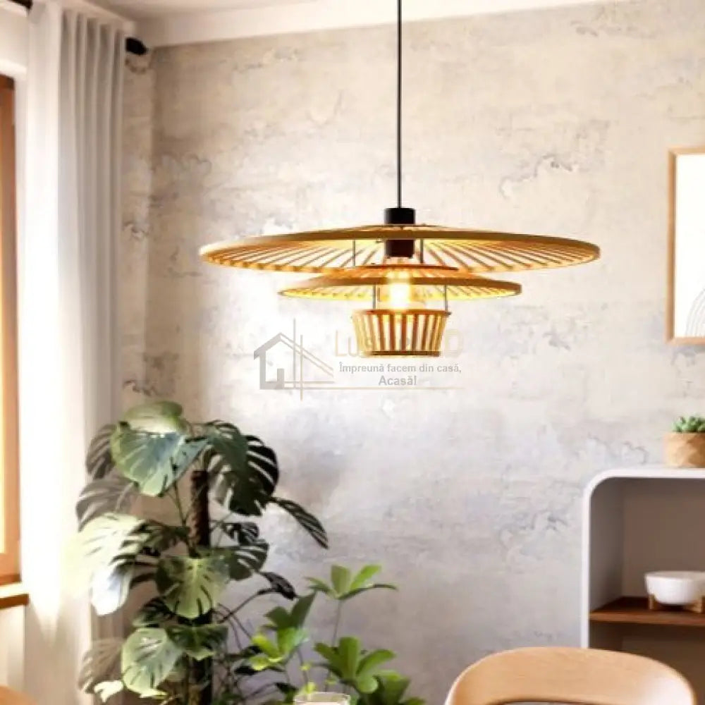 Pendul LYDNEY Wood 110CM LEMN / VINTAGE SI RETRO DESIGN Lighting Fixtures
