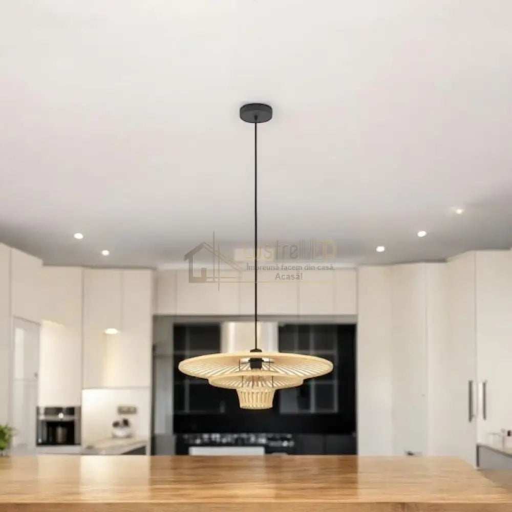 Pendul LYDNEY Wood 110CM LEMN / VINTAGE SI RETRO DESIGN Lighting Fixtures