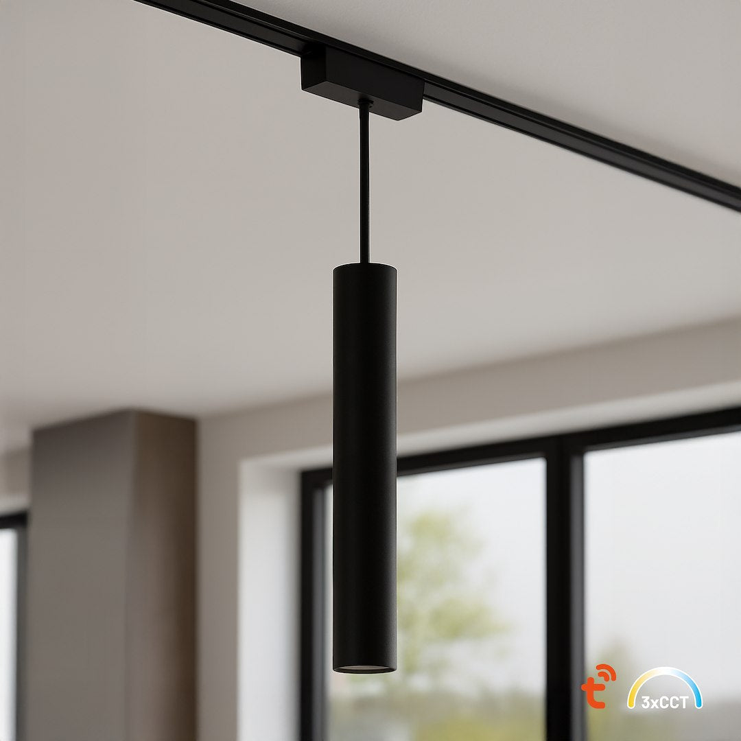Spot LED Magnetic Tip Pendul Premium Hyper Black 6W | H30CM | 48V | 3 Tipuri de Lumina