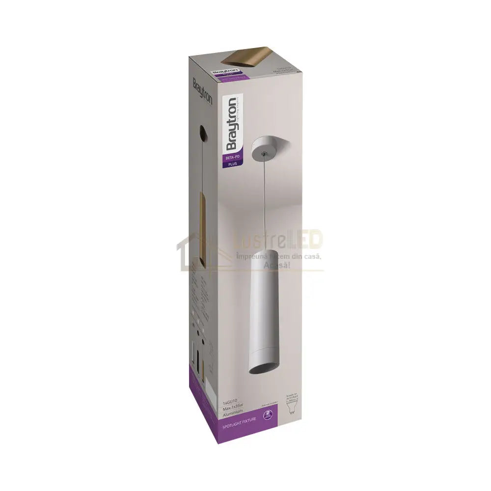 Pendul Metalic Beta 1Xgu10 Alb Lighting Fixtures