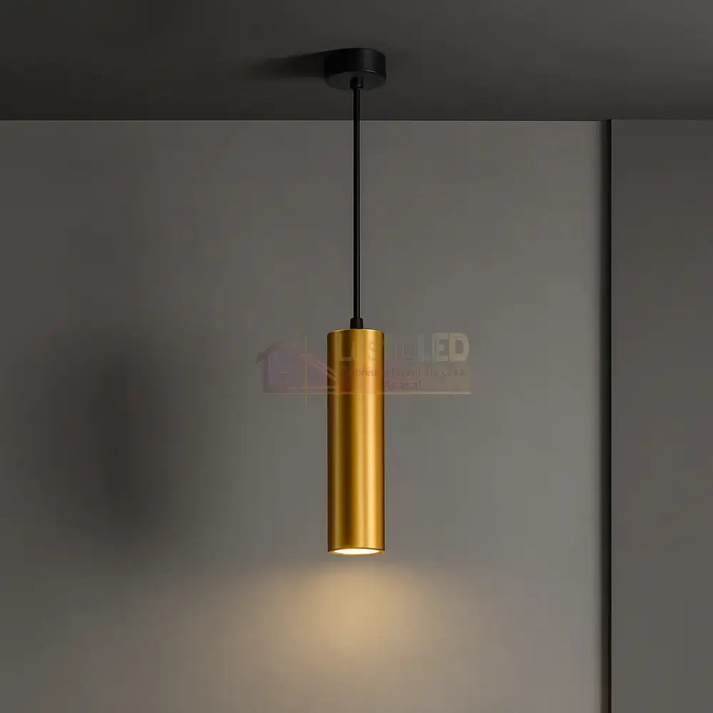 Pendul Metalic BETA 1XGU10 Gold AURIE Lighting Fixtures