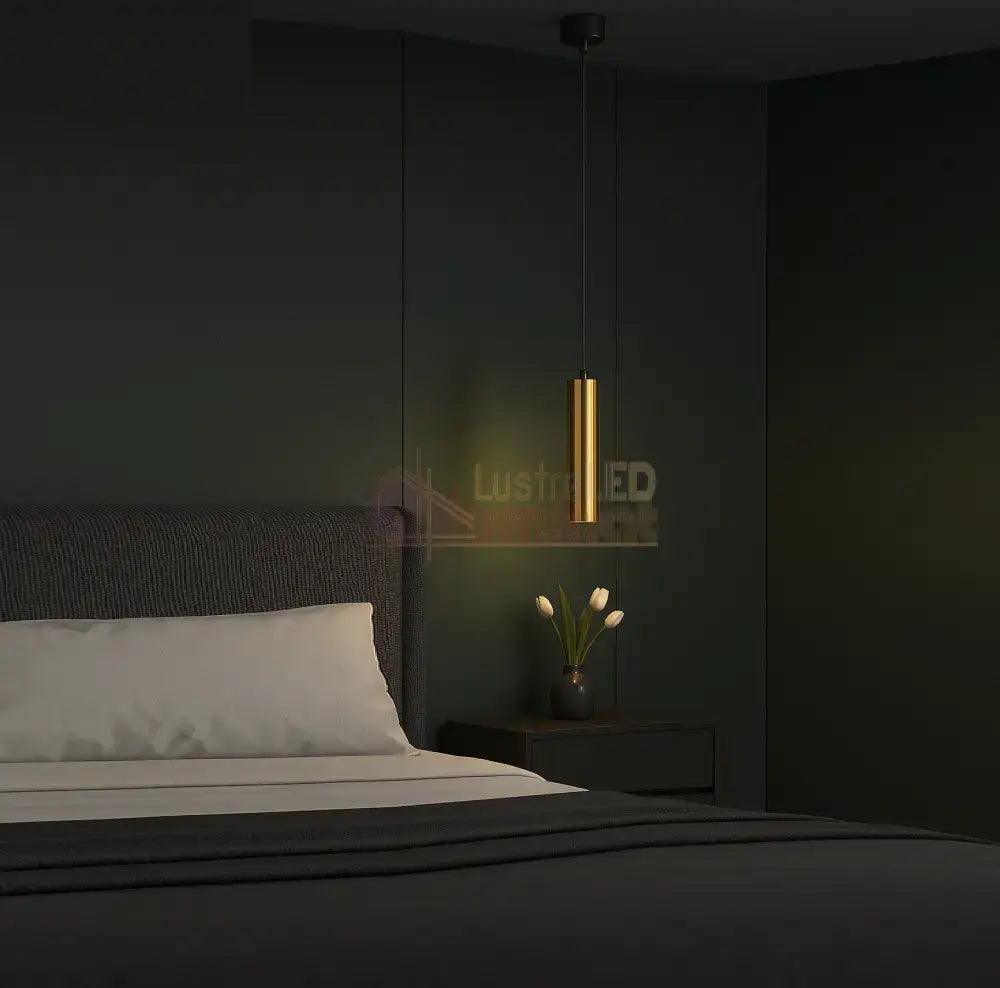 Pendul Metalic BETA 1XGU10 Gold AURIE Lighting Fixtures