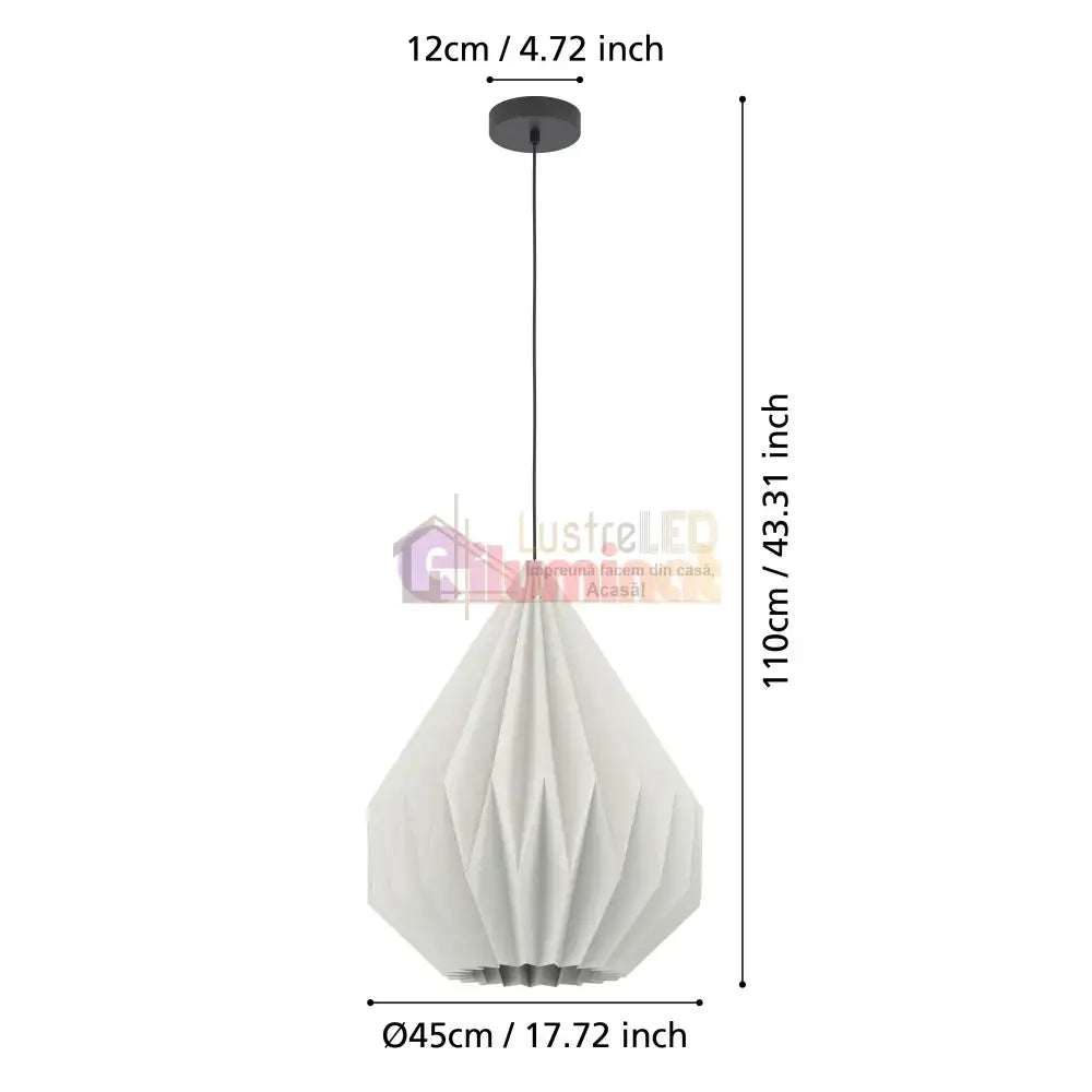 Pendul MINTING White & Black 110CM ALBA / SUSPENDATE Lighting Fixtures