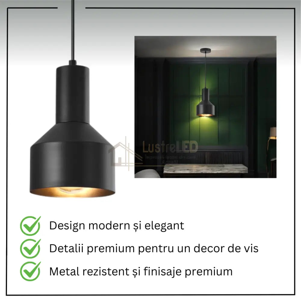 Pendul Modern E27 Arcane Black Lighting Fixtures