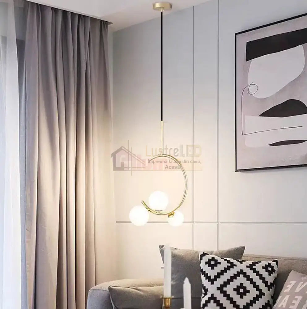 Pendul Nordic 3X E27 Golden Buds Lighting Fixtures