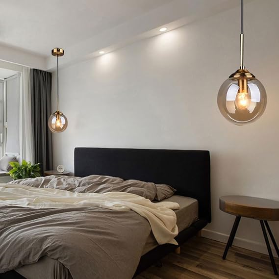 Pendul Nordic Abajur Amber Gold MX136/1P