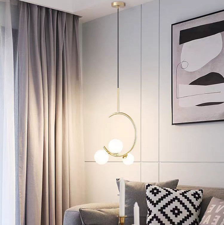 Pendul Nordic 3x E27 Golden Buds