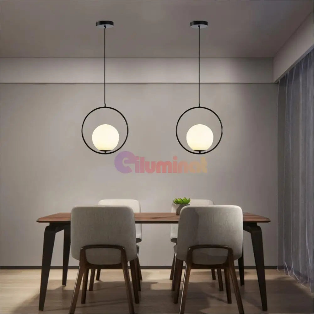 Pendul Nordic Full Moon Black lustreled.ro