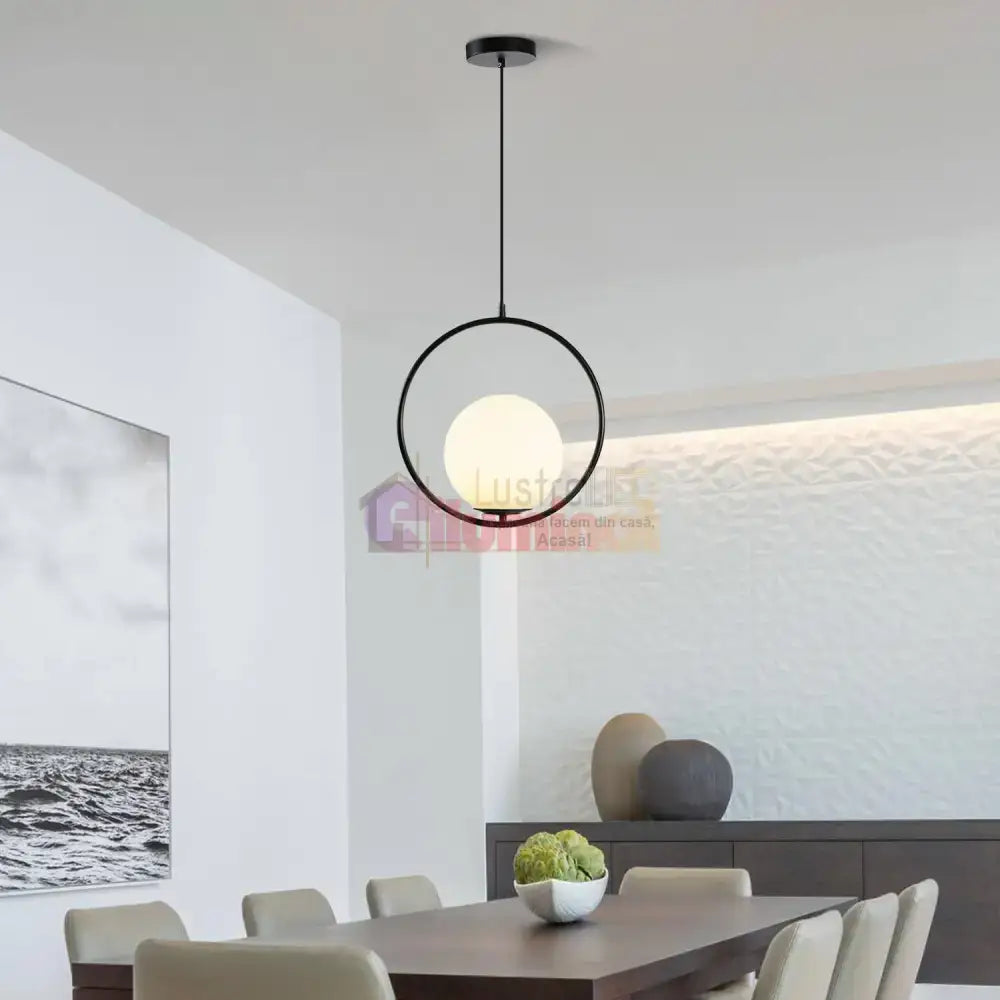 Pendul Nordic Full Moon Black lustreled.ro
