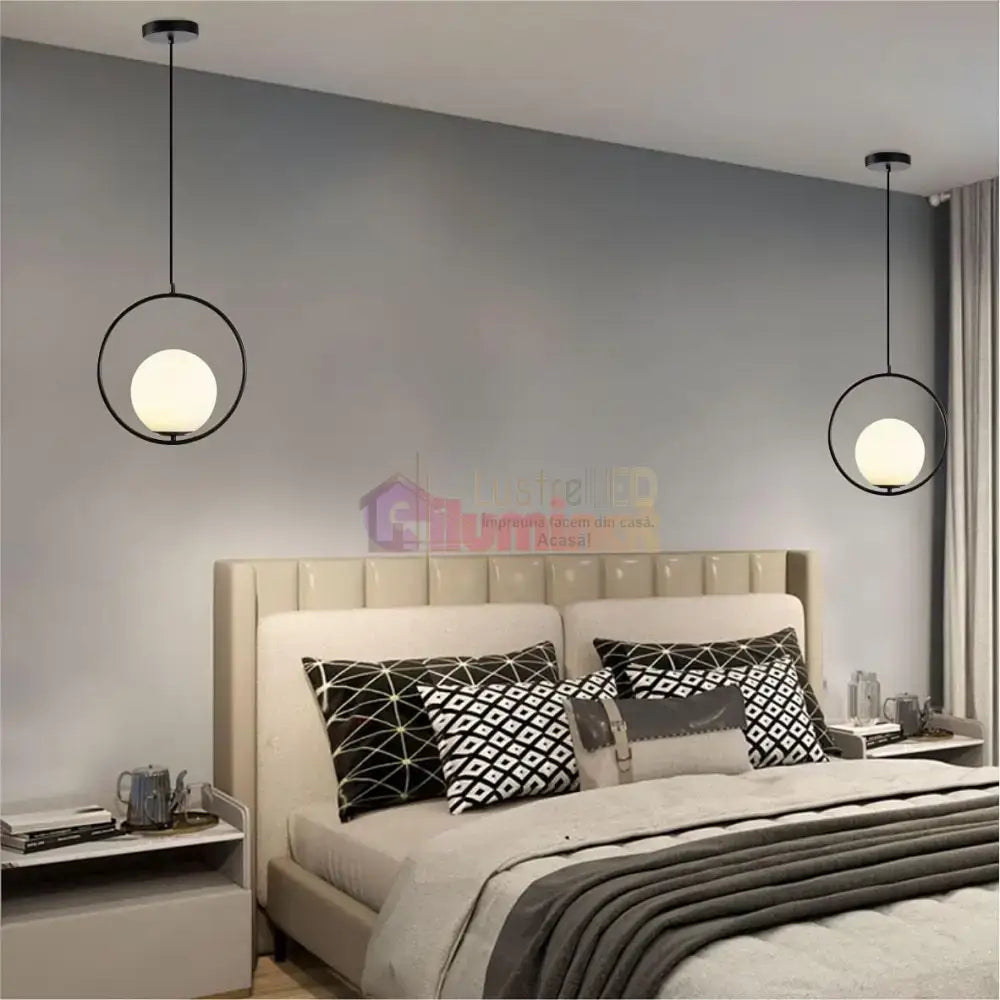 Pendul Nordic Full Moon Black lustreled.ro
