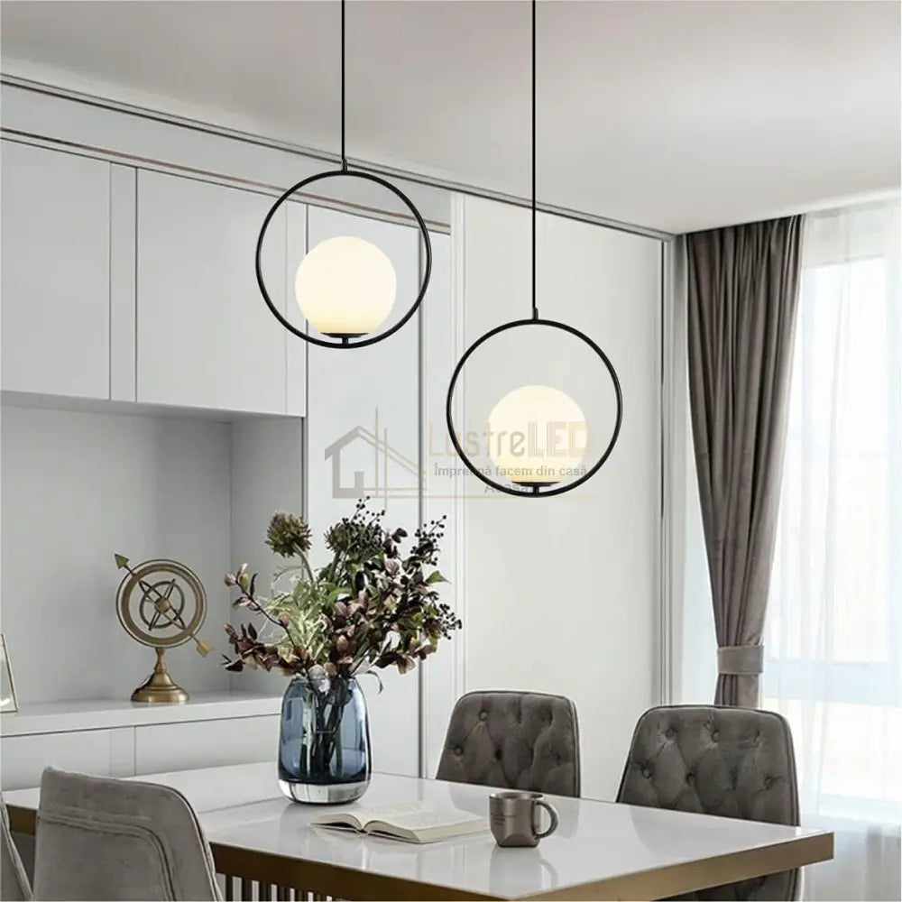Pendul Nordic Full Moon Black lustreled.ro