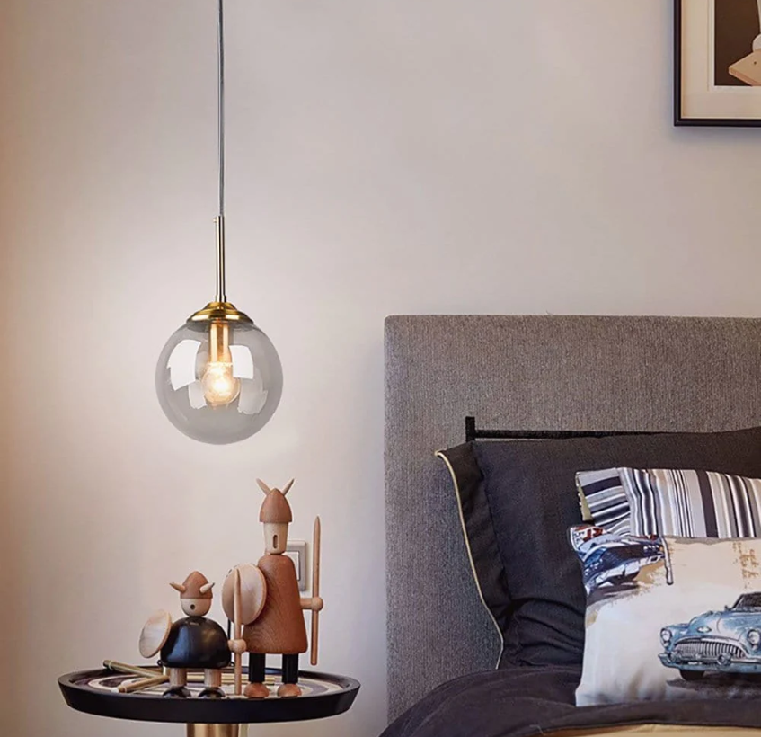 Pendul Nordic Abajur Amber Gold MX136/1P