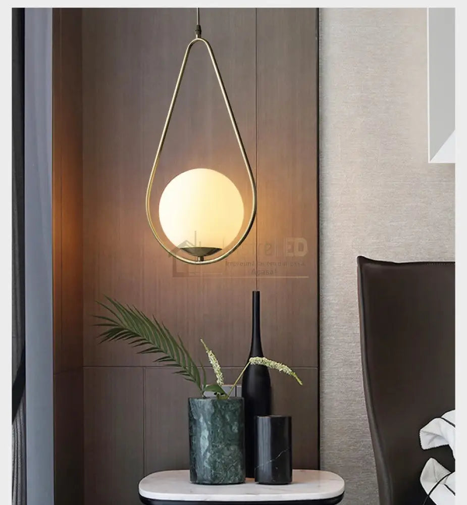 Pendul Nordic Golden Tear Lighting Fixtures