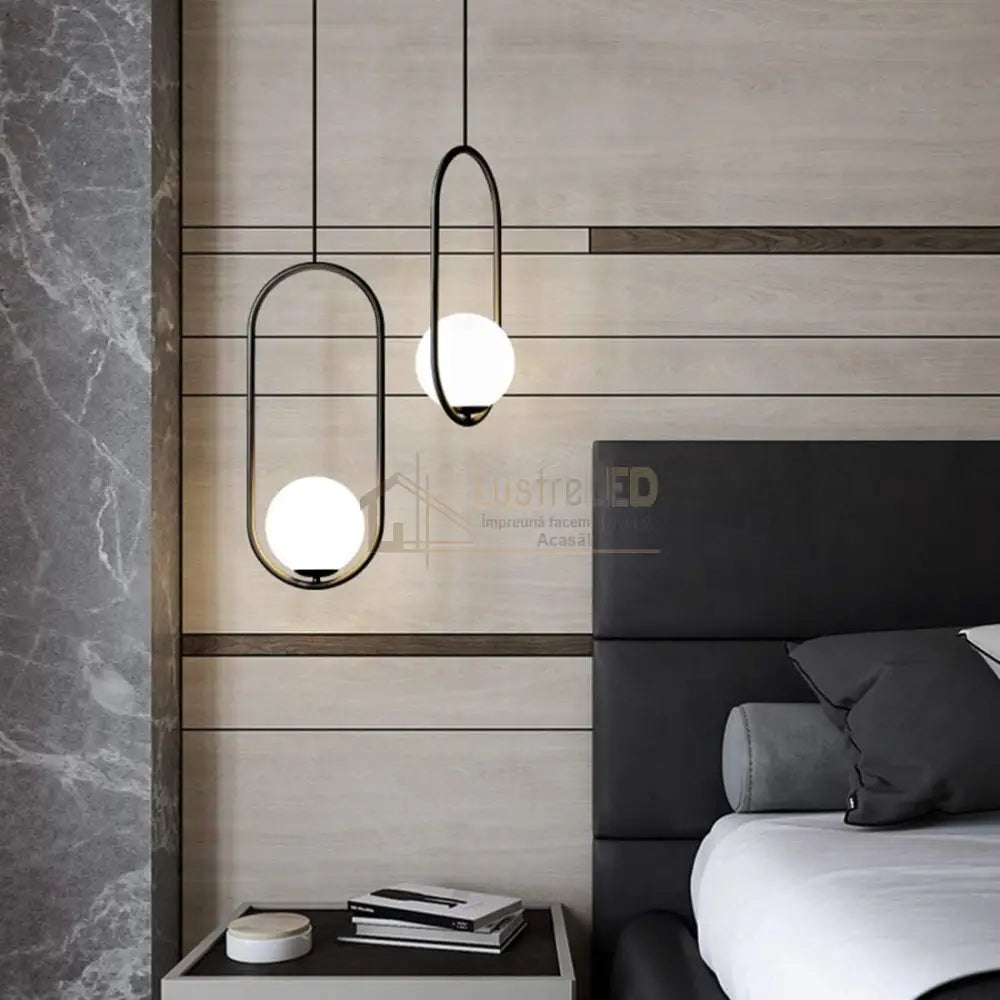 Pendul Nordic Half Moon Black lustreled.ro