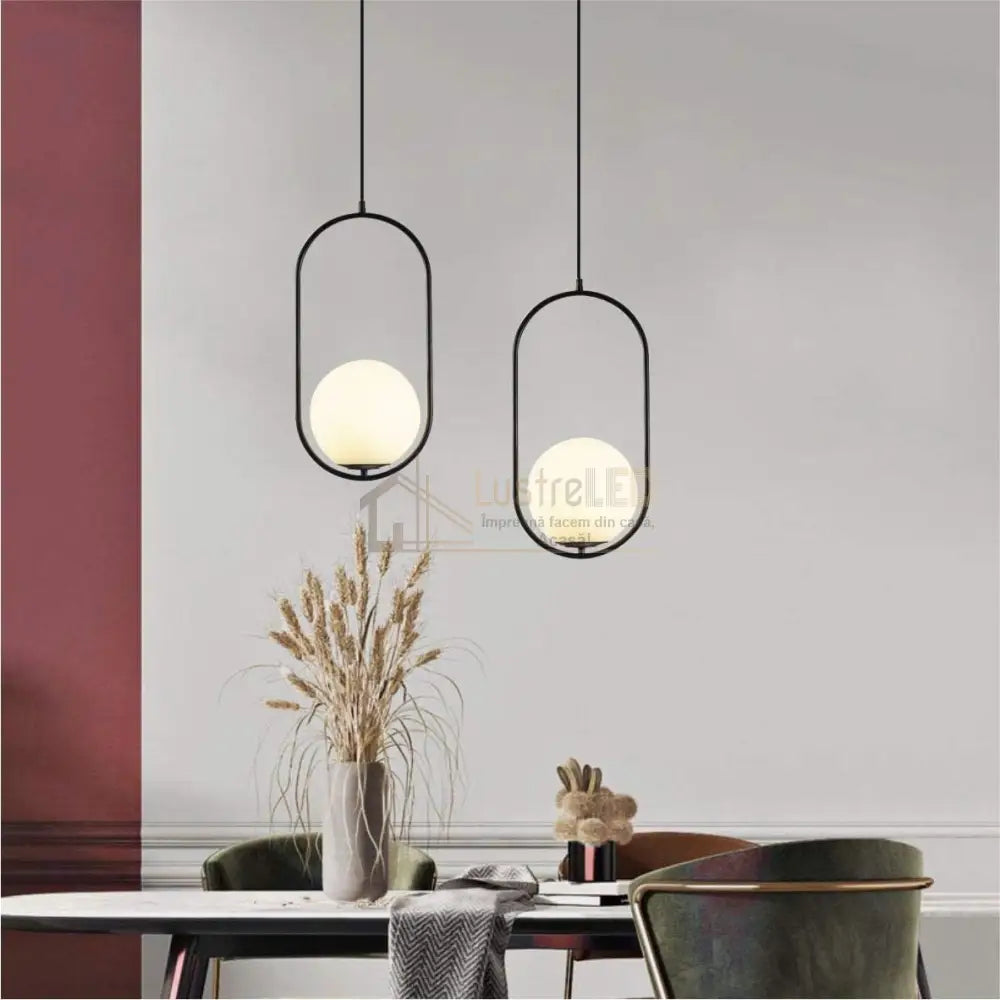 Pendul Nordic Half Moon Black lustreled.ro