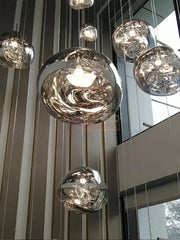 Pendul Nordic Sticla Crom Dx1020-1 Ch Lighting Fixtures