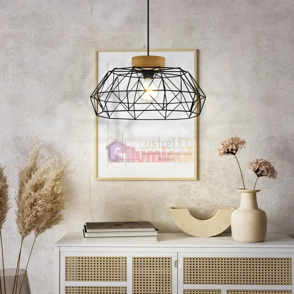 Pendul PADSTOW Black & Brown 110CM Eglo NEAGRA / ABAJUR Lighting Fixtures
