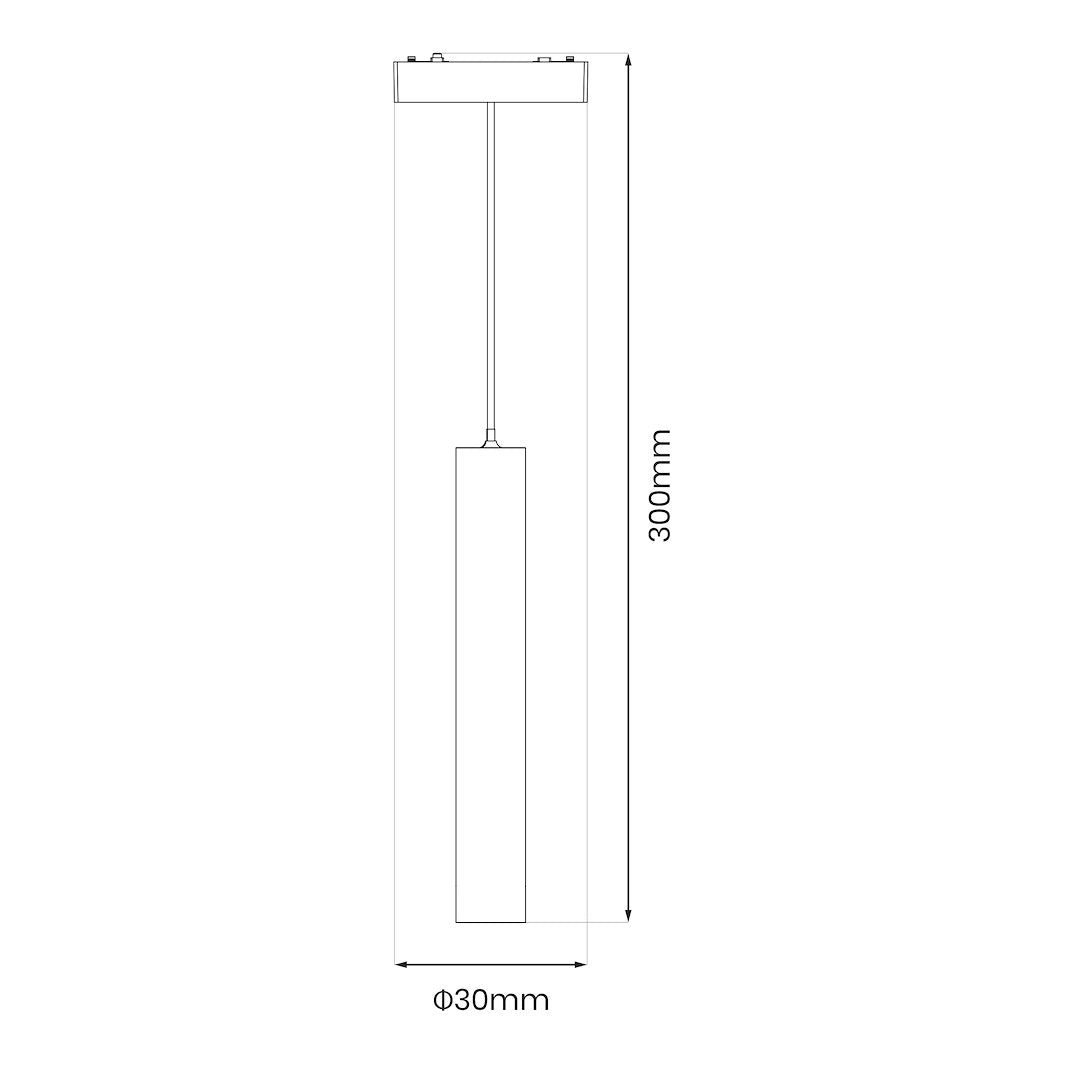 Spot LED Magnetic Tip Pendul Premium Hyper White 6W | H30CM | 24V | 3 Tipuri de Lumina