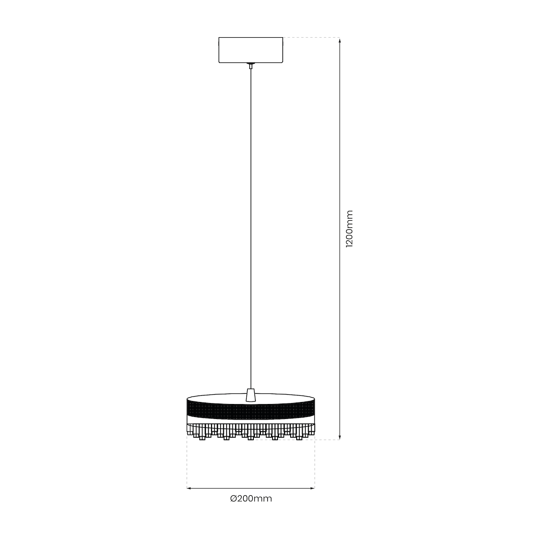 Pendul LED Preciosa Gold Premium Ø20CM