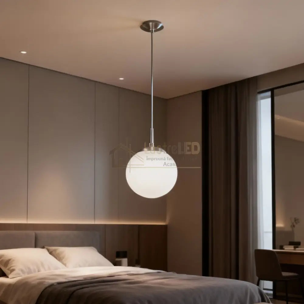Pendul RONDO White & Silver 110x20CM ALBA / ABAJUR Lighting Fixtures