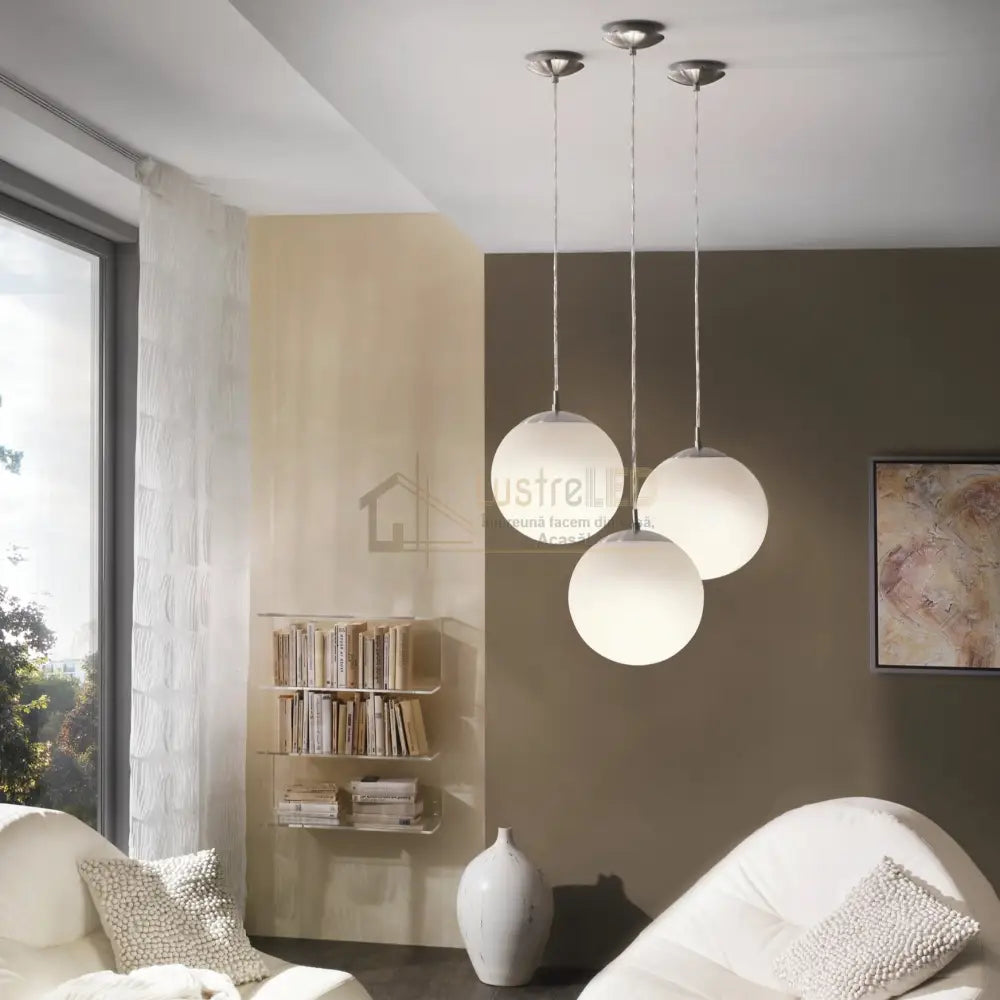 Pendul RONDO White & Silver 110x30CM ALBA / ABAJUR Lighting Fixtures