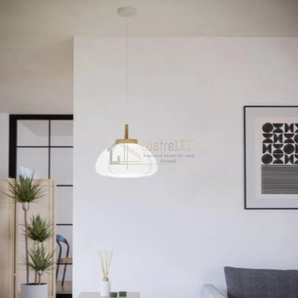 Pendul SUMMERHILL White & Brown 110CM ALBA / VINTAGE SI RETRO DESIGN Lighting Fixtures