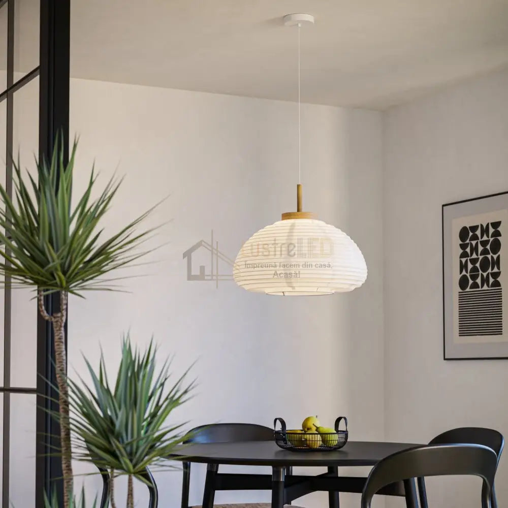 Pendul SUMMERHILL White & Brown 110CM ALBA / VINTAGE SI RETRO DESIGN Lighting Fixtures
