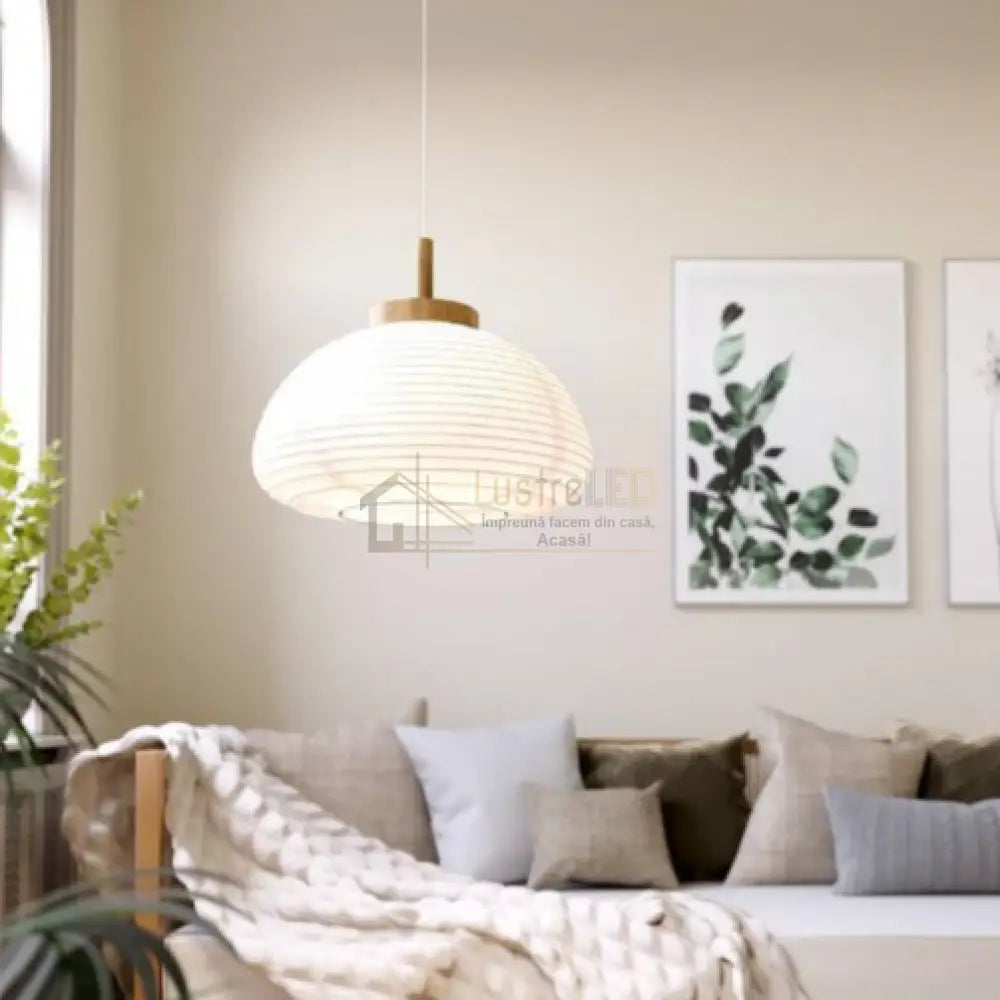 Pendul SUMMERHILL White & Brown 110CM ALBA / VINTAGE SI RETRO DESIGN Lighting Fixtures