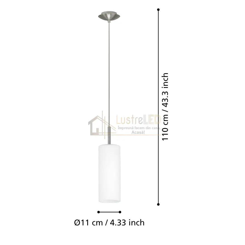 Pendul TROY 3 Silver 110CM Eglo ARGINTIE / SUSPENDATE Lighting Fixtures