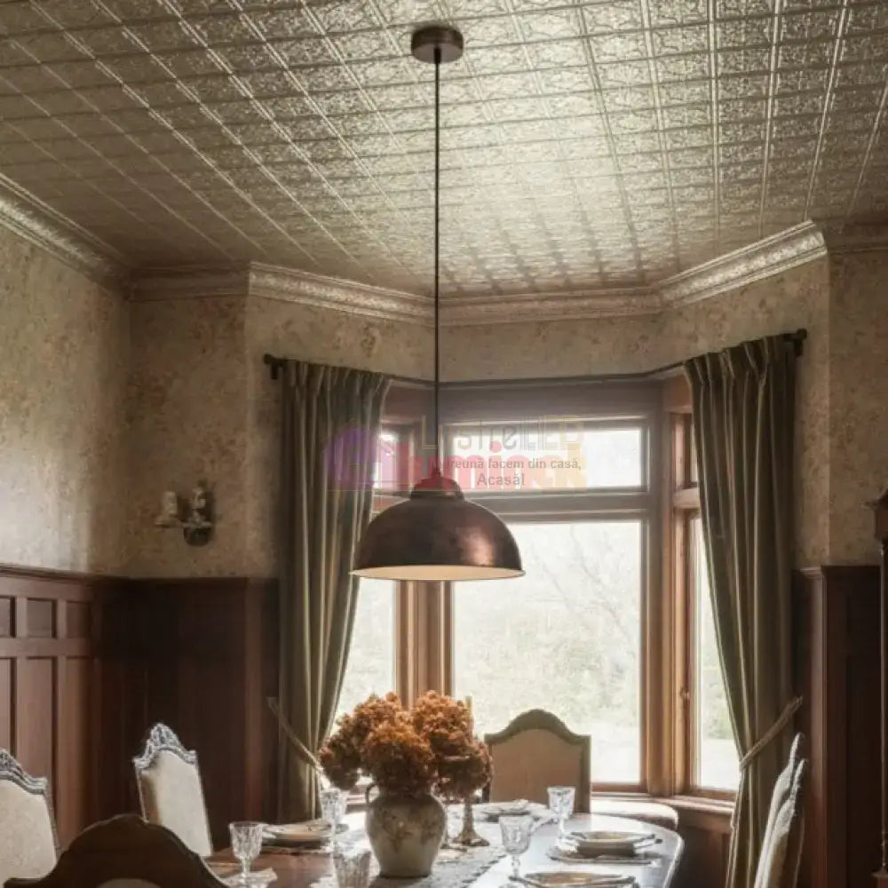 Pendul TRURO 2 Antique Cooper 110CM Eglo AURIU / ABAJUR Lighting Fixtures