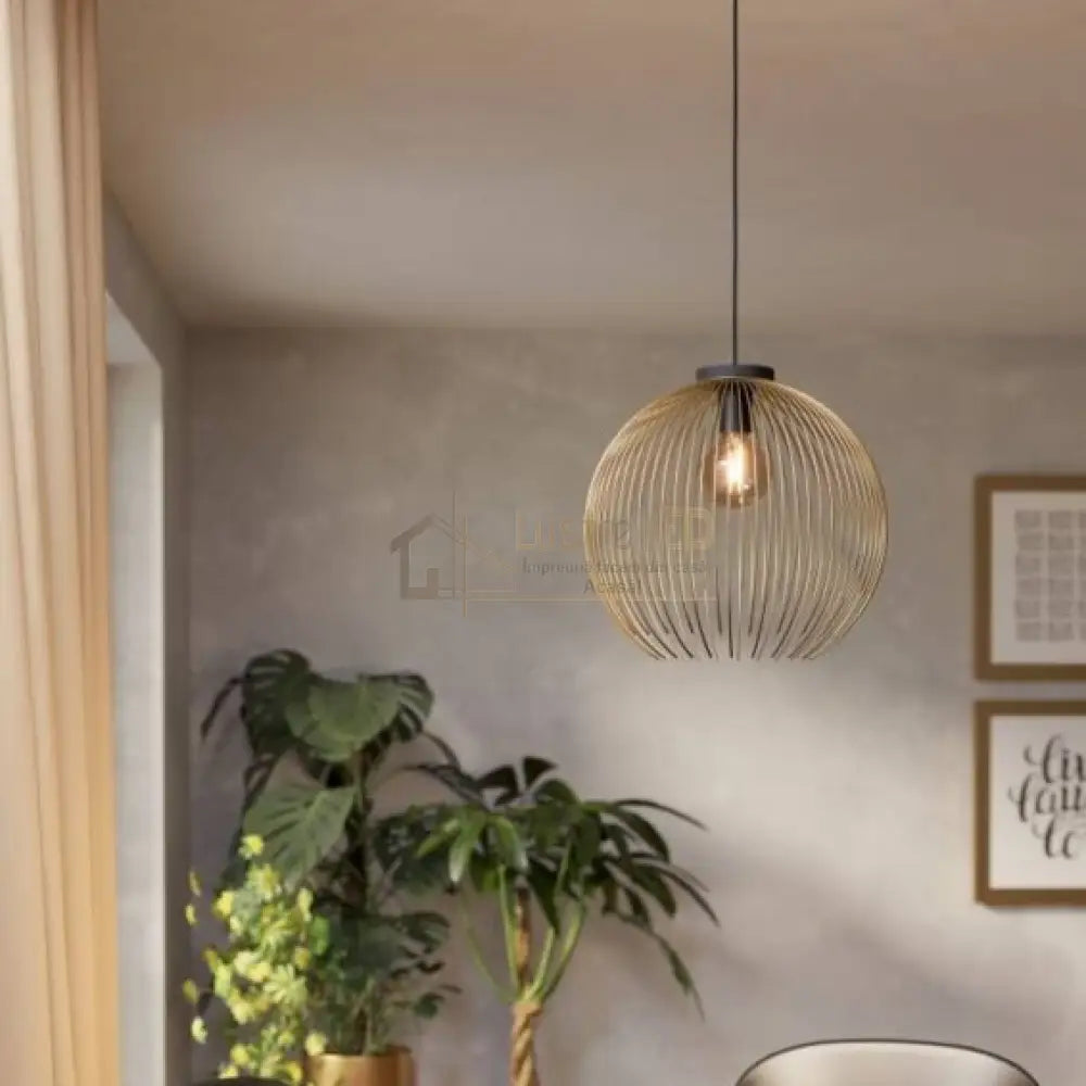 Pendul VENEZUELA Black & Gold 110CM NEGRU + AURIU / VINTAGE SI RETRO DESIGN Lighting Fixtures