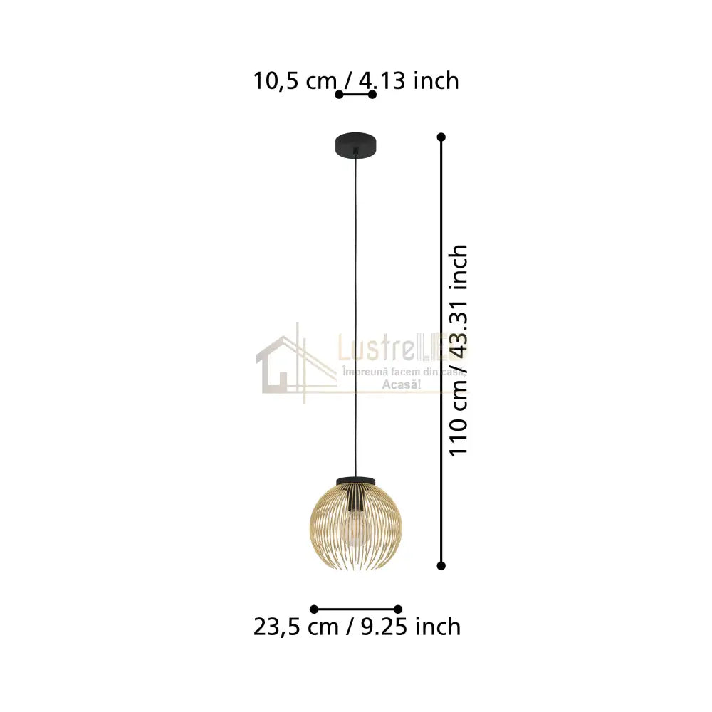 Pendul 1xE27 VENEZUELA EGLO 900166 lustreled.ro