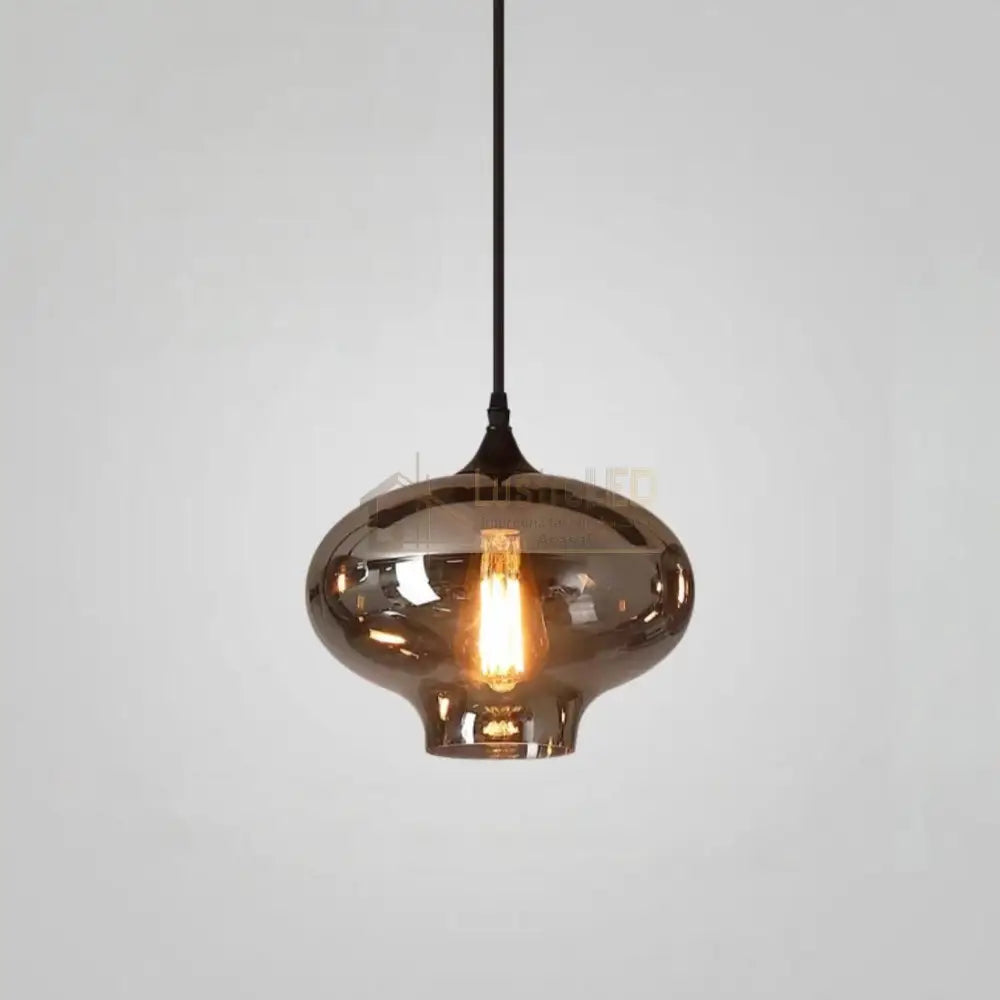Pendul VERA 1 Black Abajur Fumuriu 1xE27 Lighting Fixtures