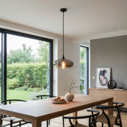 Pendul VERA 2 Black Abajur Fumuriu 1xE27 Lighting Fixtures