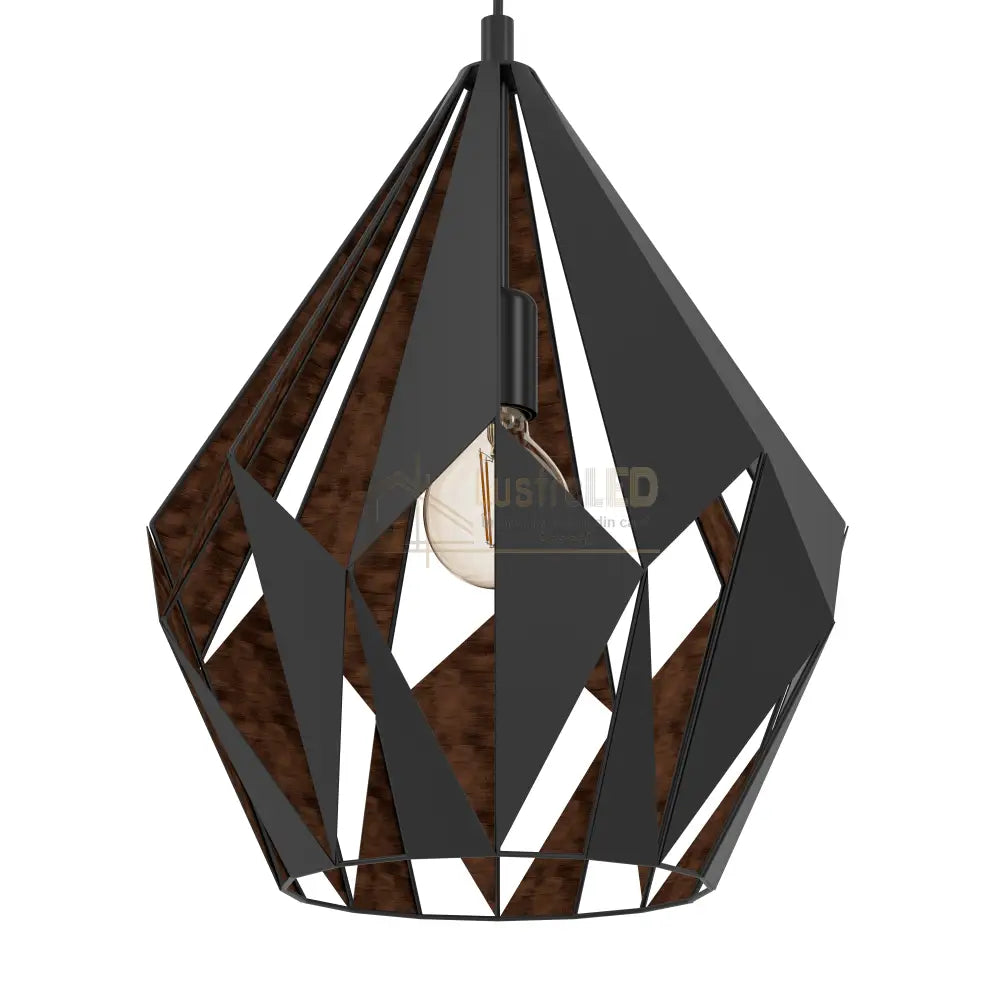 Pendul Vintage CARLTON 1 150CM Eglo NEAGRA / VINTAGE SI RETRO DESIGN Lighting Fixtures