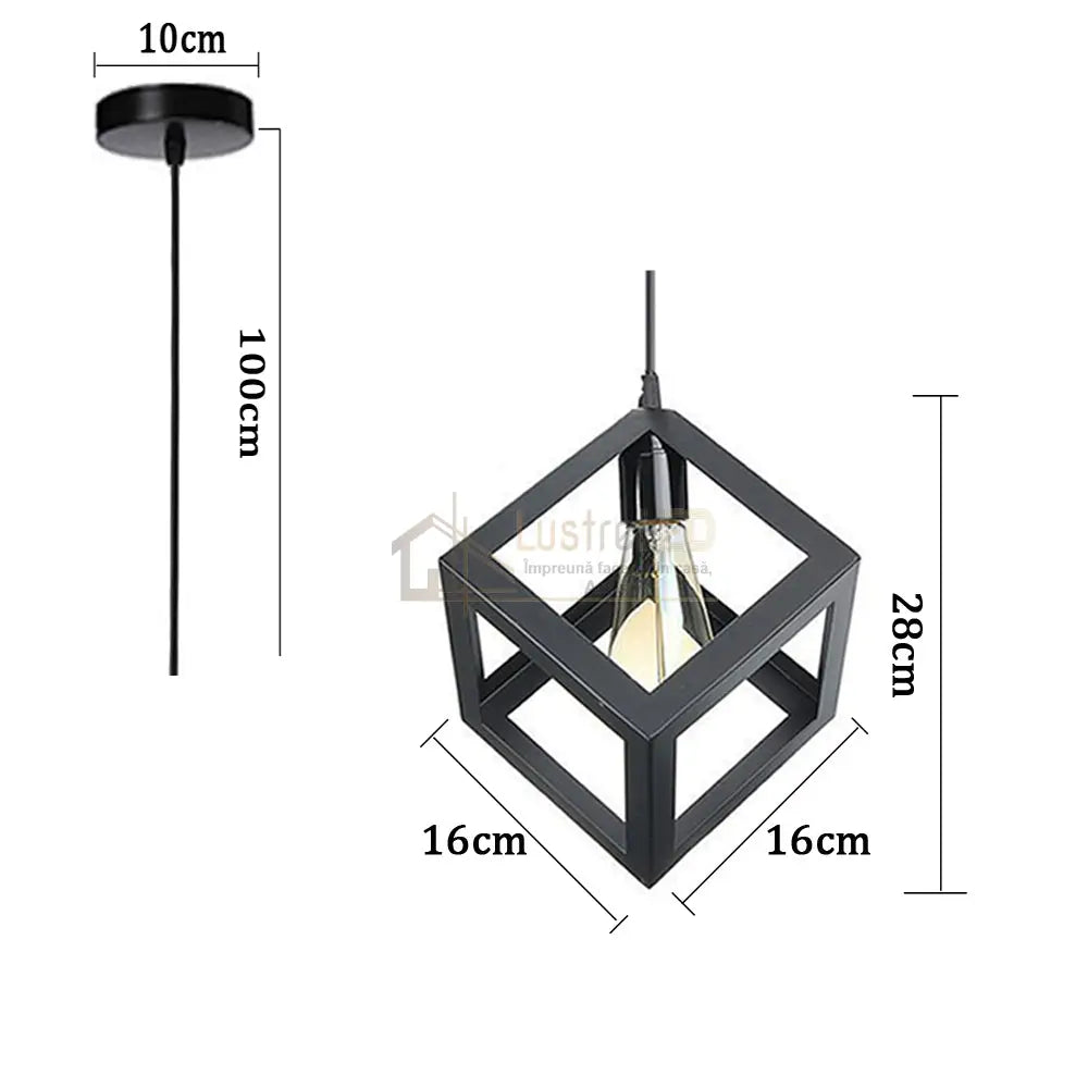 Pendul Vintage E27 Cub Lighting Fixtures