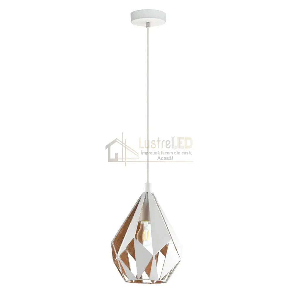 Pendul Vintage E27 Pheonix Alb Lighting Fixtures
