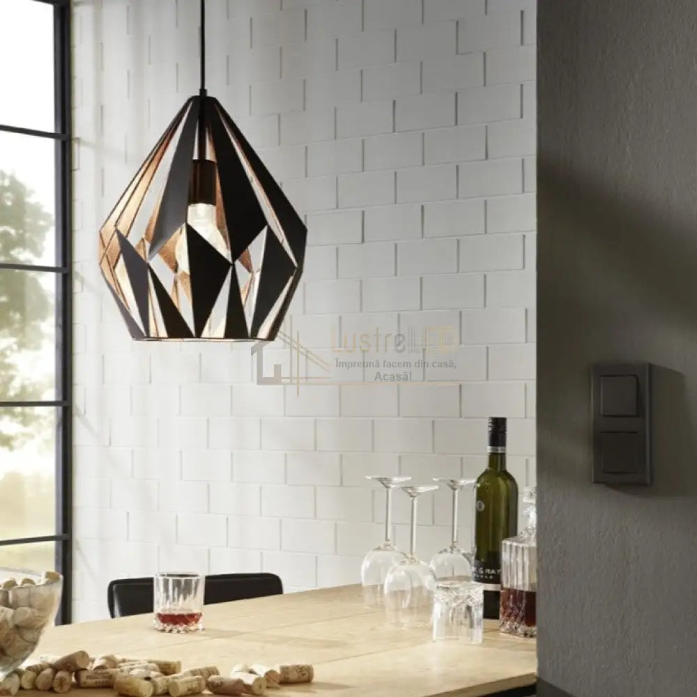 Pendul Vintage E27 Pheonix Negru Lighting Fixtures