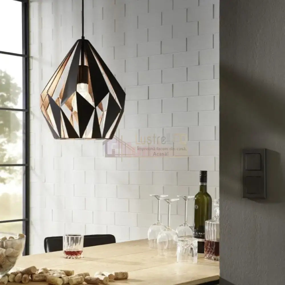 Pendul Vintage E27 Pheonix Negru Lighting Fixtures